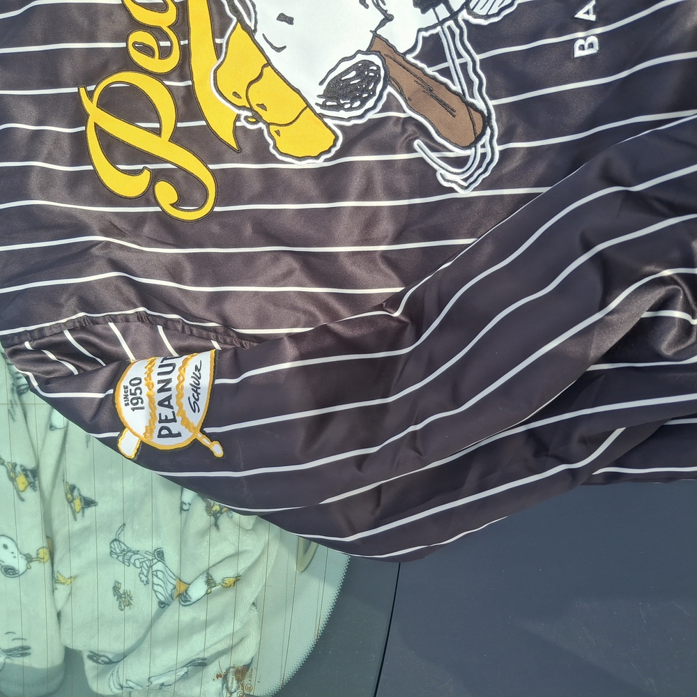 Peanuts Baseball Striped Jacket - Picture 3 of 9